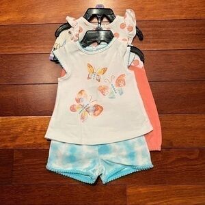 Kids Headquarters three piece infant girl set.